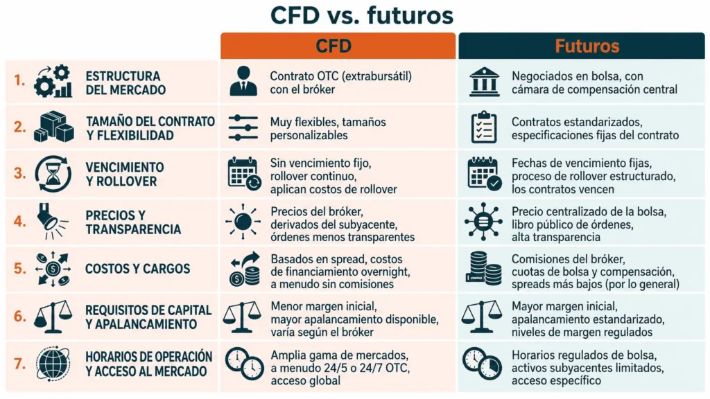 CFD vs Futures- key differences in structure