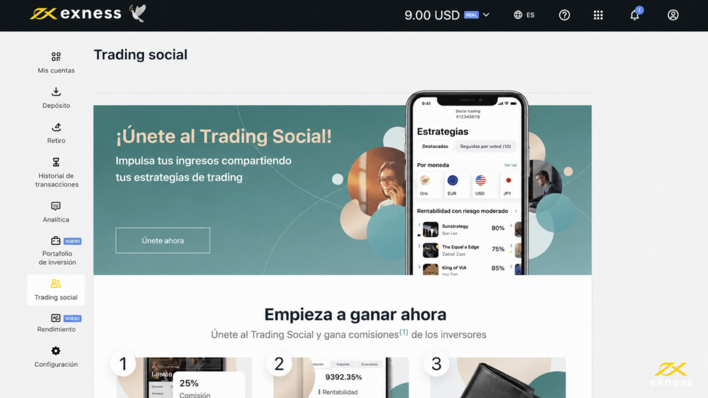 a screenshot of exness' copy trading video 