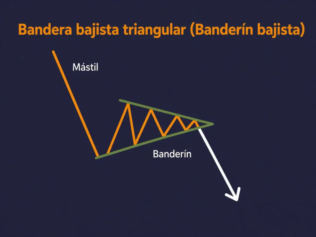 Bandera triangular con diseño de oso de Vantage Markets
