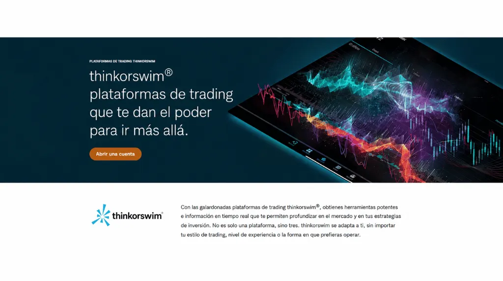 Captura de pantalla de la plataforma de trading thinkorswim, una de las mejores plataformas para el day trading.
