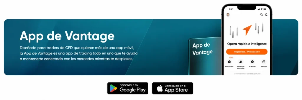 App de CFD de Oro Todo en Uno: Vantage