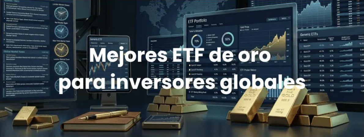 Los 10 mejores ETFs de oro en 2026: comisiones, liquidez y riesgos