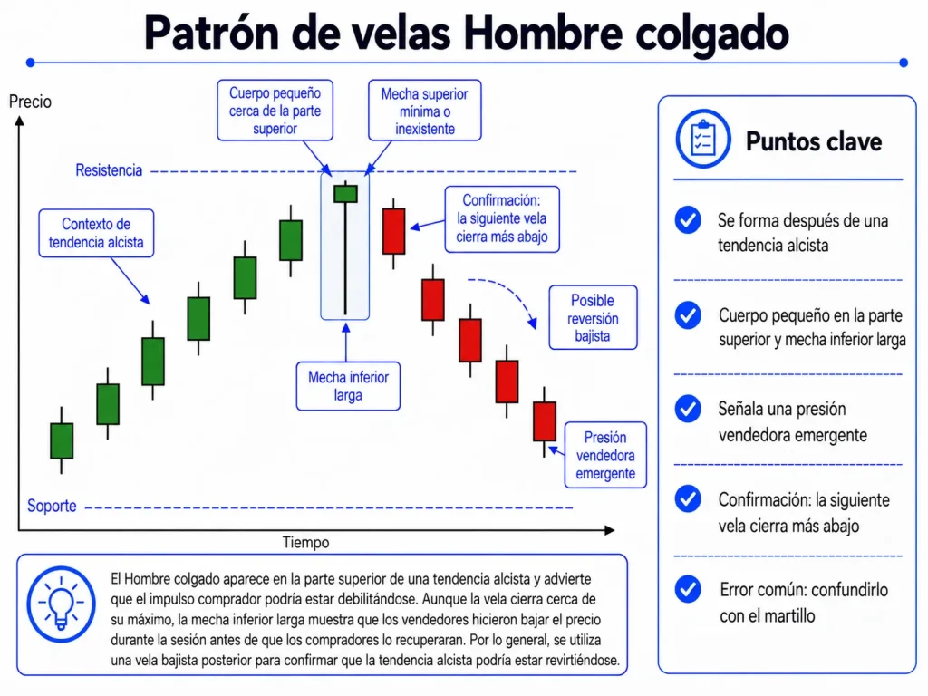 Patrón Hombre Colgado Vantage Markets