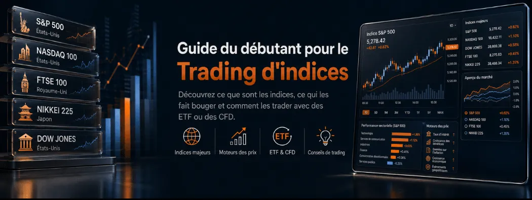 Guide du Débutant pour le Trading d’Indices Boursiers