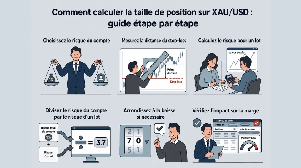 Comment calculer la taille d'une position XAU/USD : un guide étape par étape – Vantage Markets