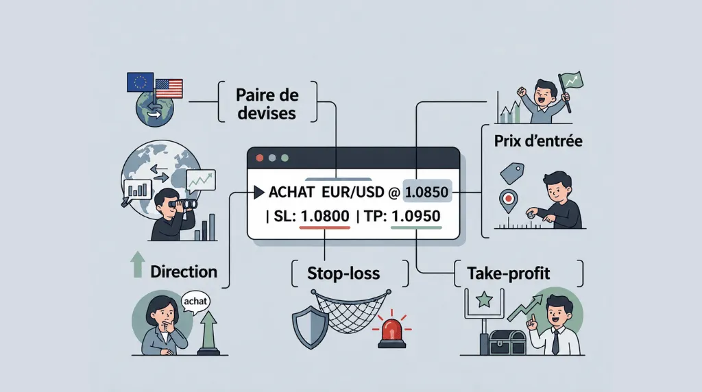Éléments clés d'un signal Forex de Vantage Markets