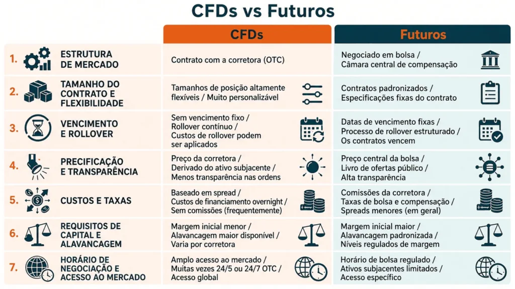 CFD vs Futures- key differences in structure