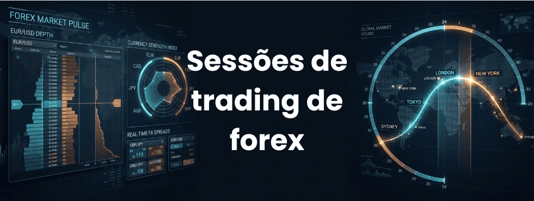 Sessões de Trading Forex: Guia dos Horários do Mercado Forex e dos Picos de Liquidez