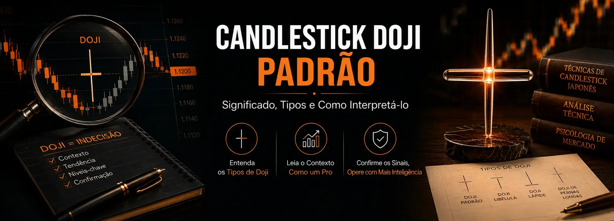 Padrão de Vela Doji: Significado, Tipos e Como Interpretar