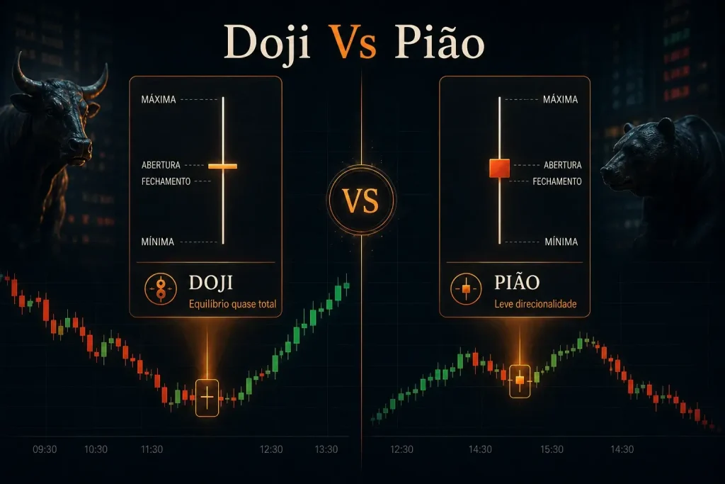 doji vs pião