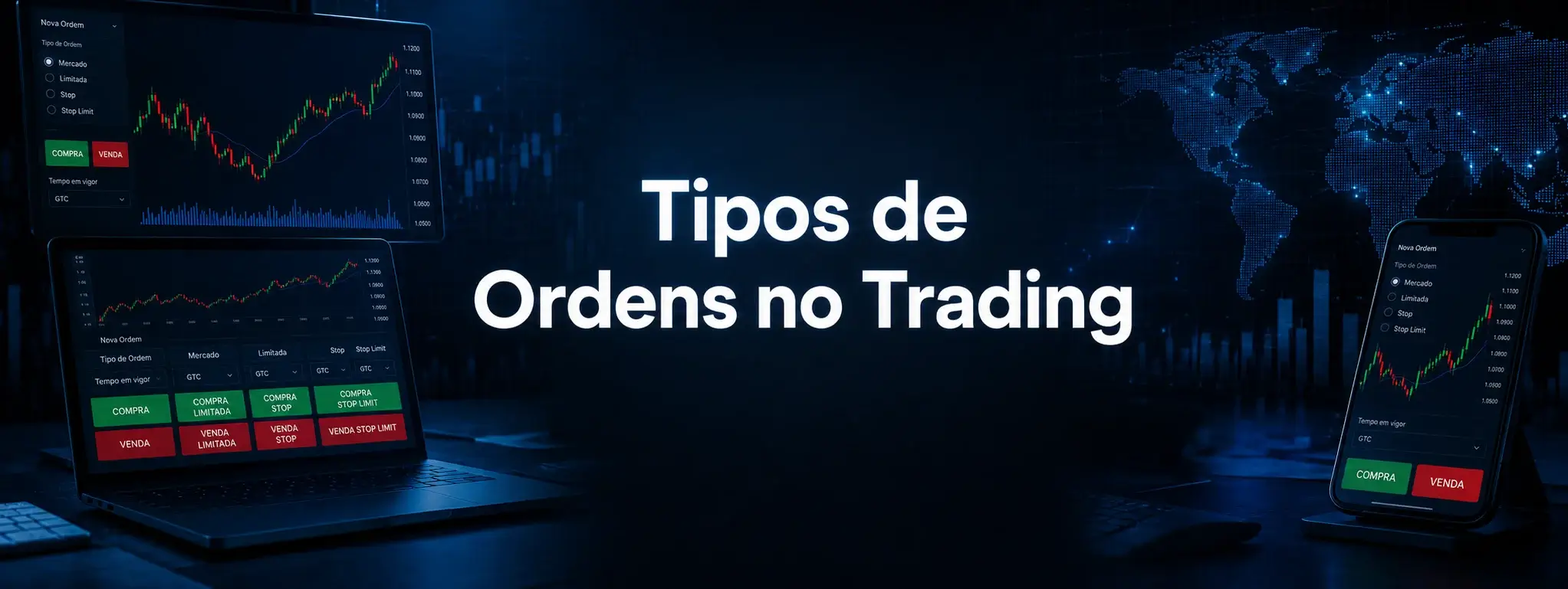 Tipos de Ordens em Trading: Ordens a Mercado, Limite e Stop