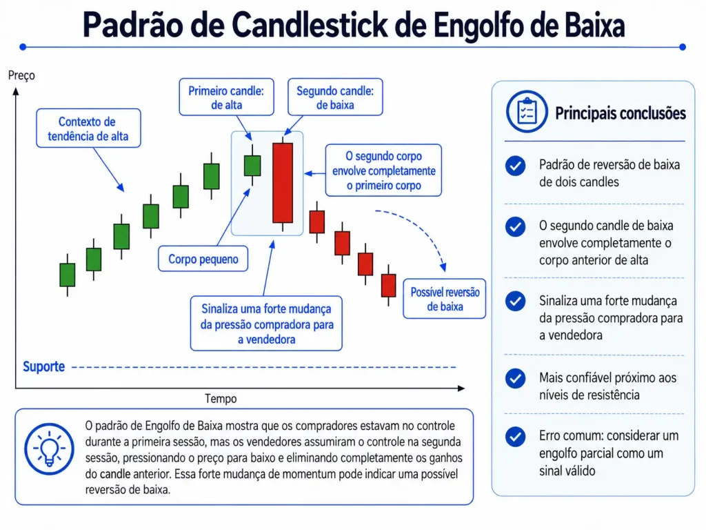 Padrão de Engolfo de Baixa Vantage Markets