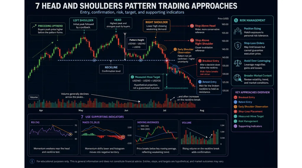 7 Head and Shoulders Pattern Trading Approaches to Explore
