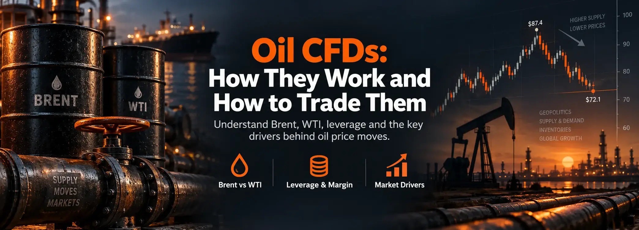 Oil CFDs: How They Work and How to Trade Them